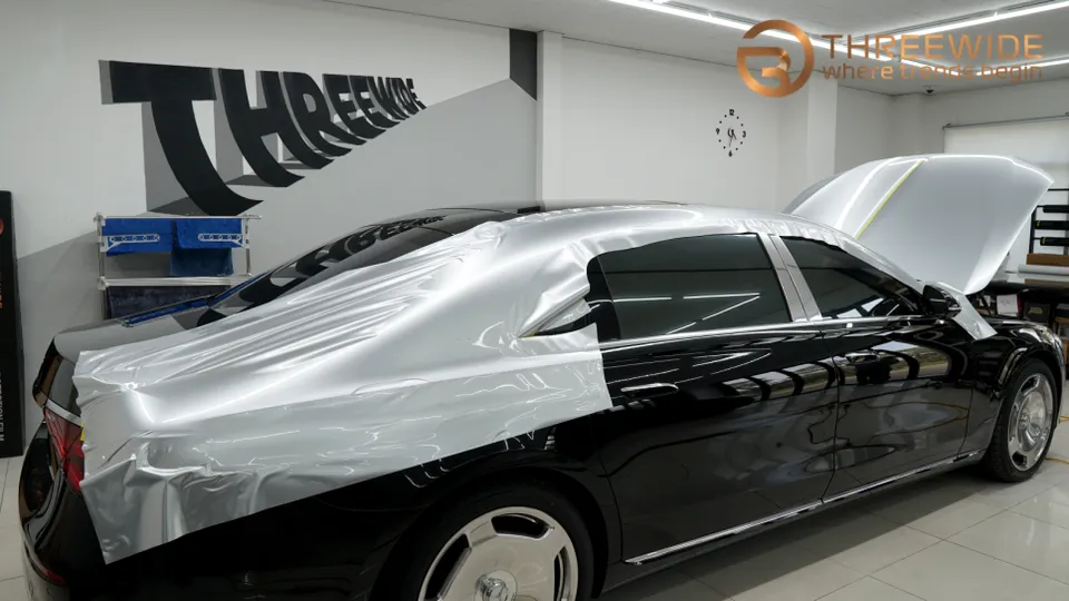 Mercedes-Benz Maybach S580のカーラッピング事例|費用目安・仕上がり 施工写真 1-3