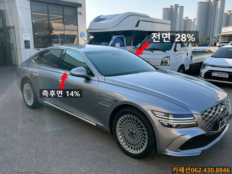Genesis G80 window tinting - Genesis G80 Window Tinting Review — Cost & Heat Rejection photo 4