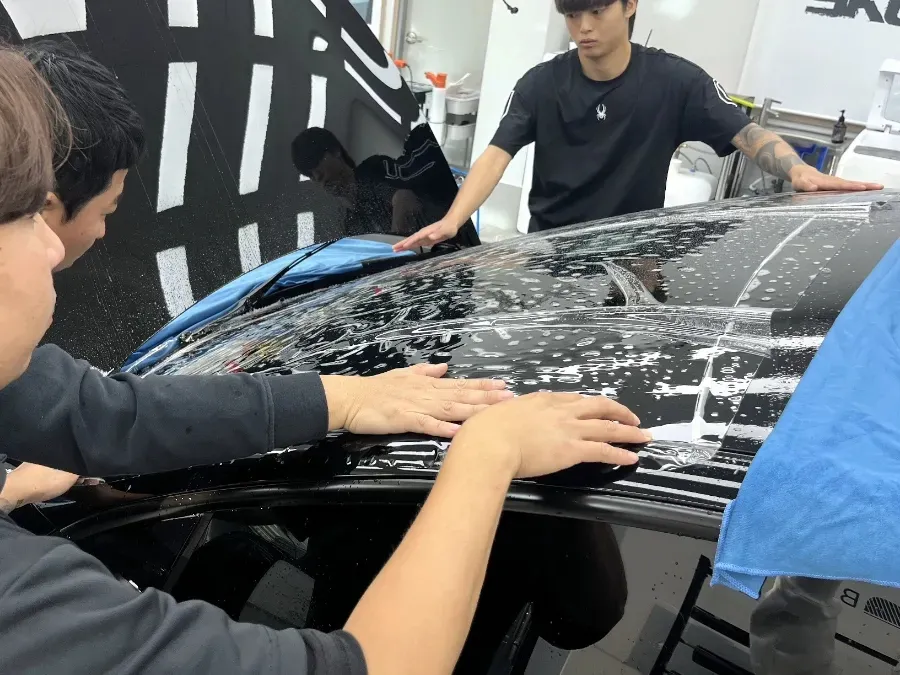 Tesla Model 3 PPF施工事例|費用目安と仕上がり 施工写真 1-3