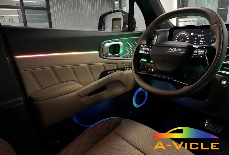 Kia Sorento MQ4 ambient lighting installation result