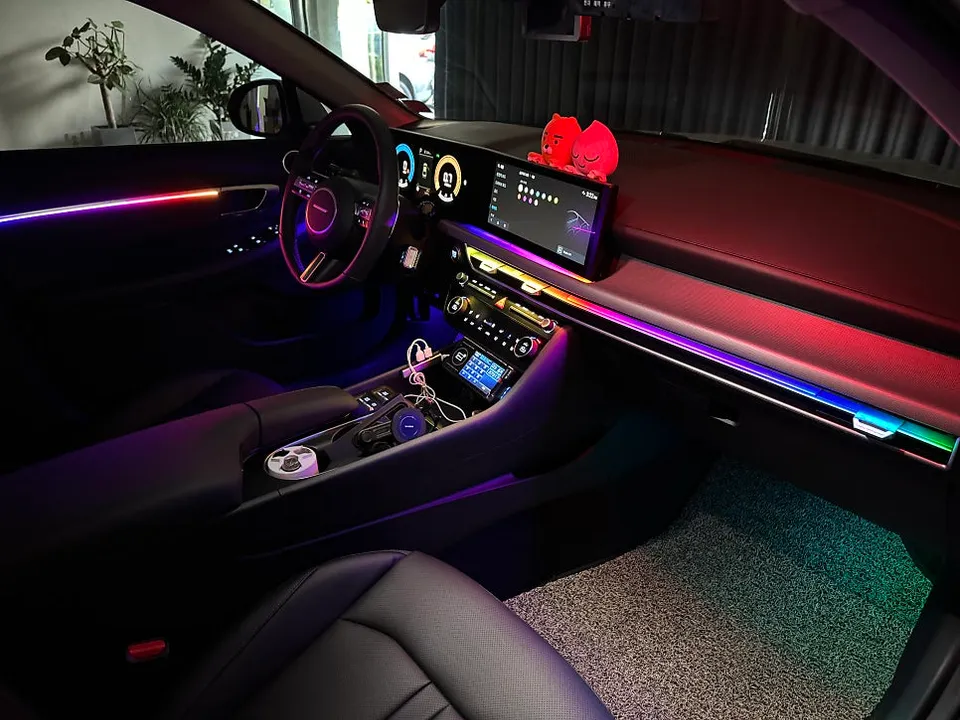Hyundai Sonata DN8 ambient lighting - Hyundai Sonata DN8 Ambient Lighting Review: Cost & Results photo 4