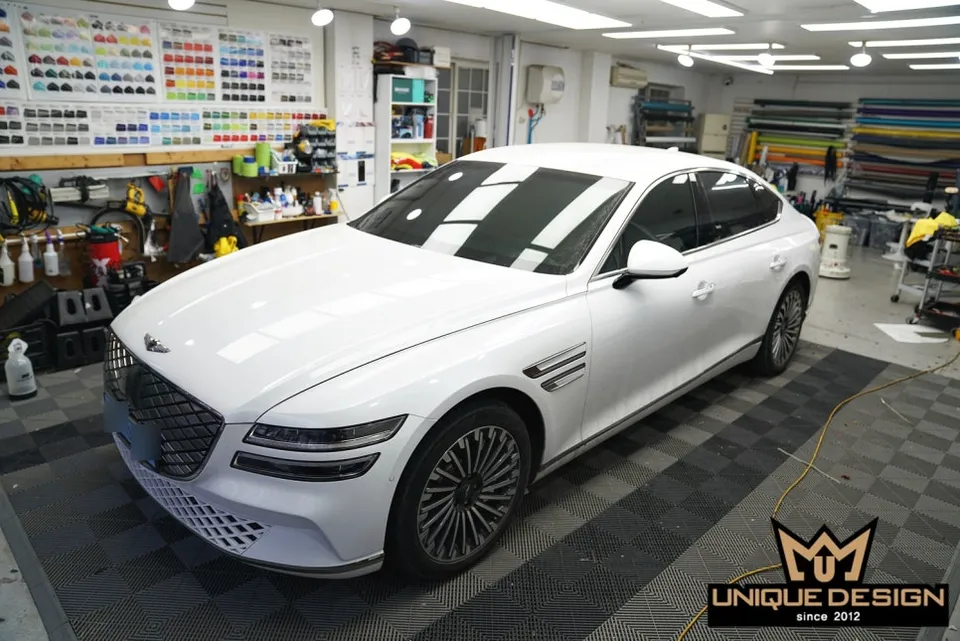 Genesis G80 ppf - Genesis G80 PPF & Roof Wrap Review - Glossy Finish photo 3