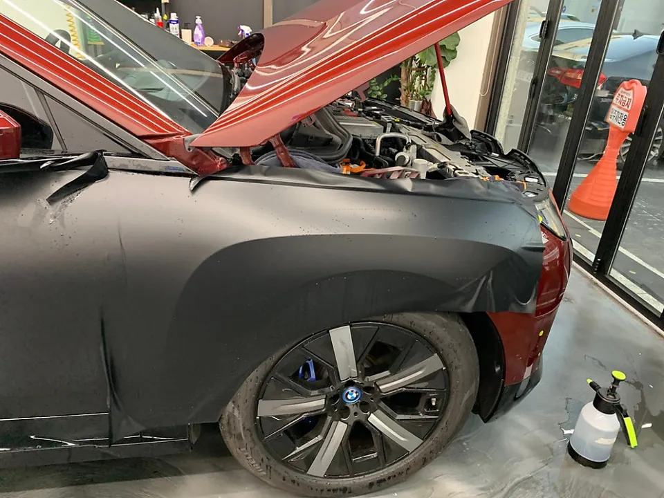 BMW X5のPPF施工事例|マットブラックの仕上がり 施工写真 1-3