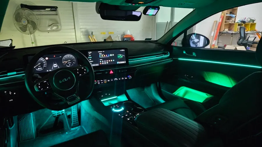Kia K5 DL3 ambient lighting - Kia K5 DL3 Ambient Lighting Review - Dual Color Upgrade photo 5