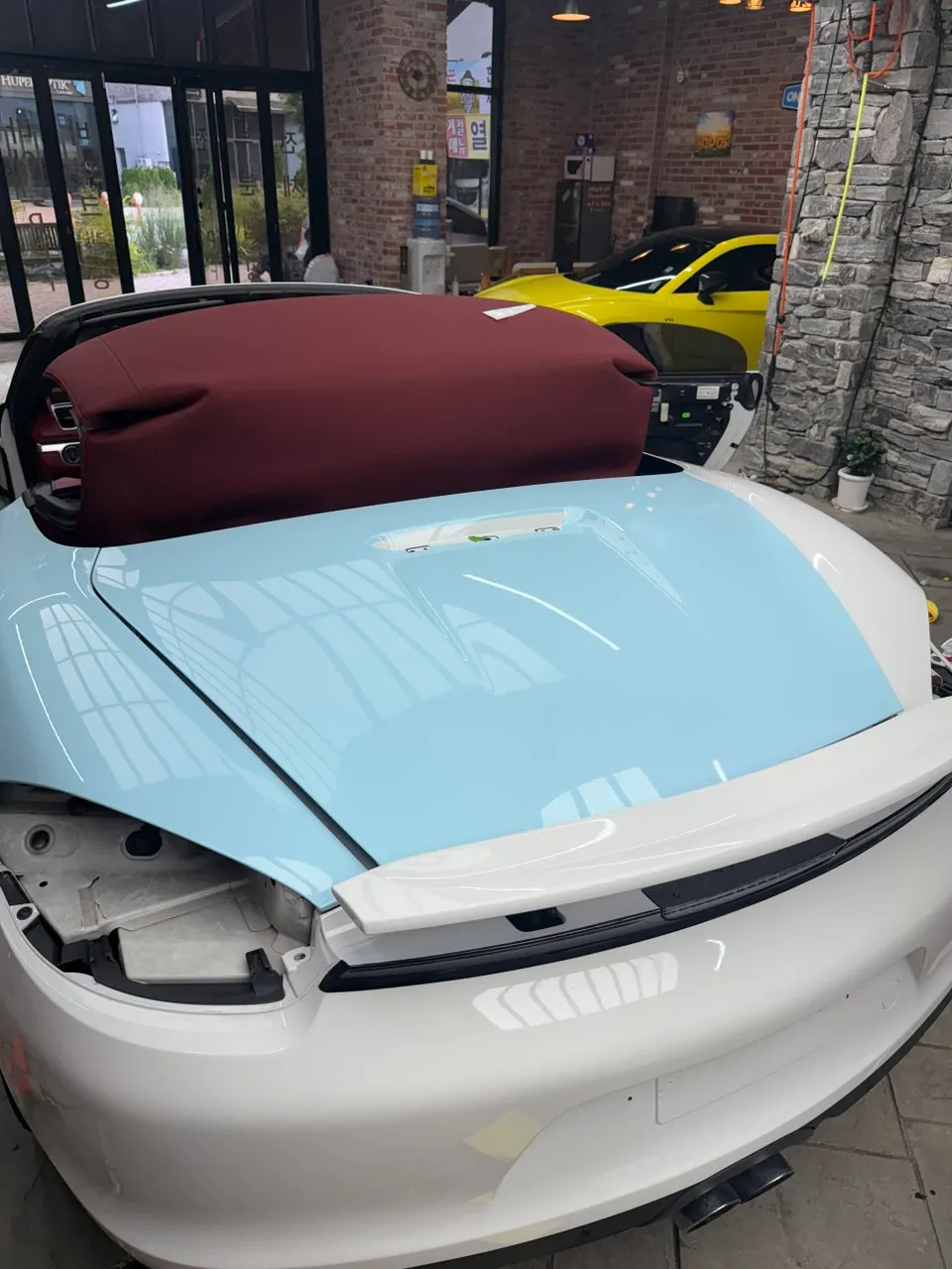 PorscheのPPF施工事例 施工写真 3-1