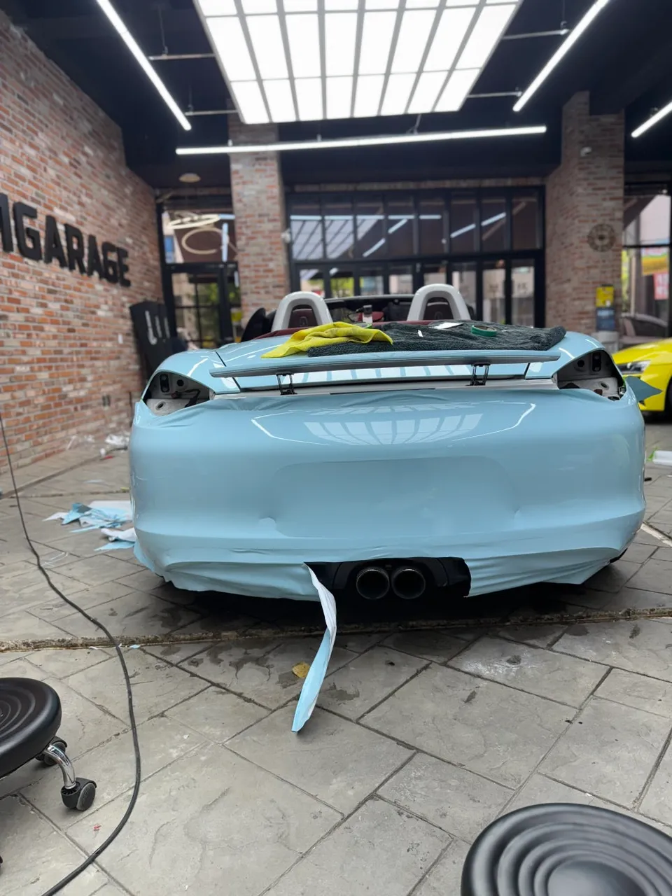 PorscheのPPF施工事例 施工写真 3-2