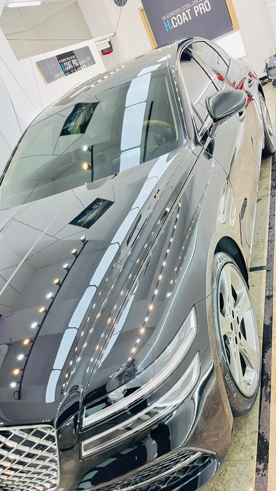 HyundaiのPPF施工事例 施工写真 1-2