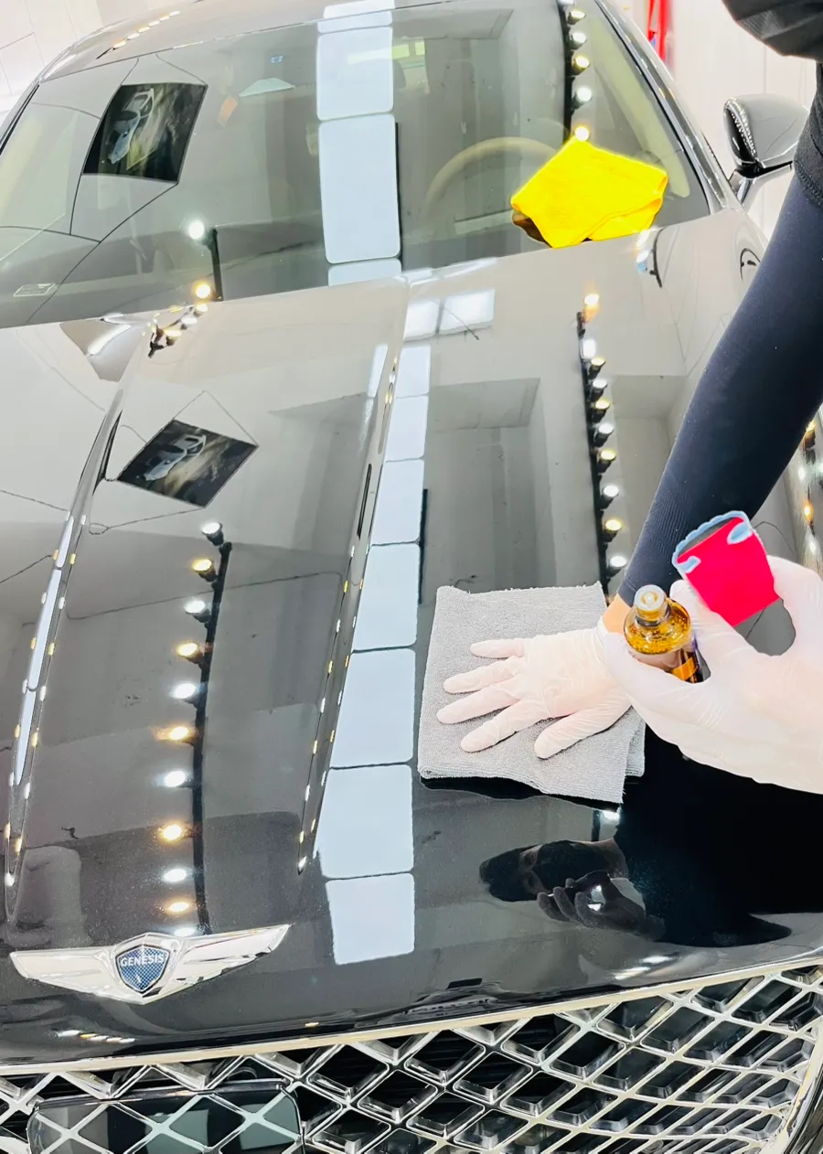 HyundaiのPPF施工事例 施工写真 4-2