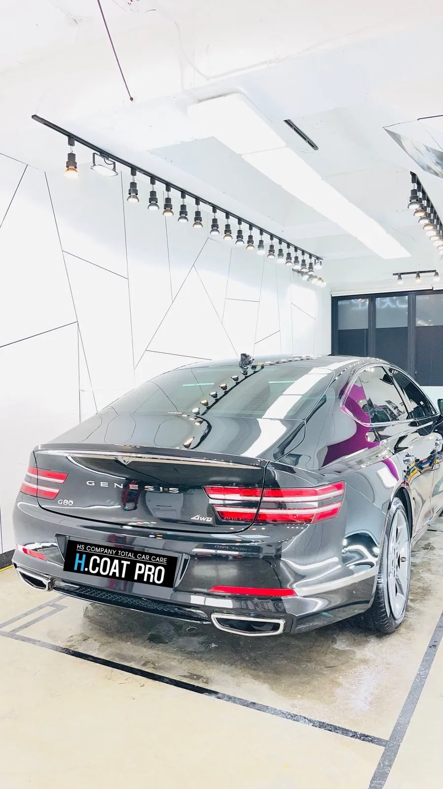 HyundaiのPPF施工事例 施工写真 1-3