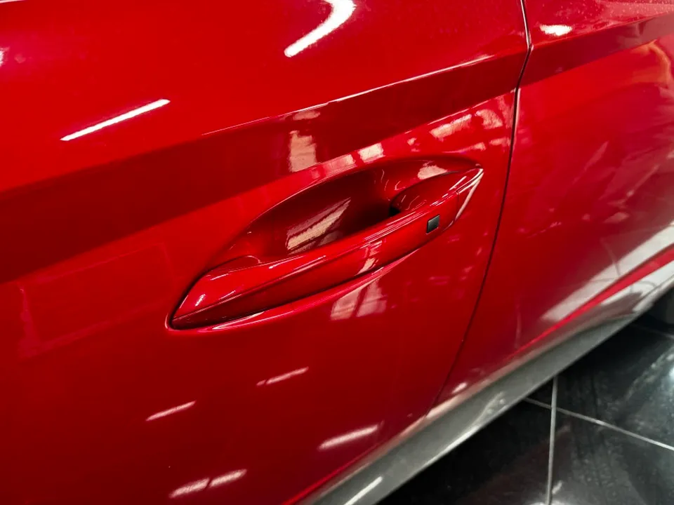 Hyundai Sonata DN8 カーラッピング事例:サテンダークグレーへの変貌 施工写真 2-2