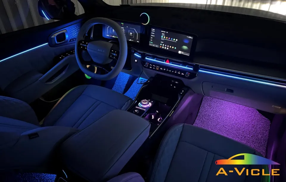 Kia Sorento MQ4 ambient lighting installation result