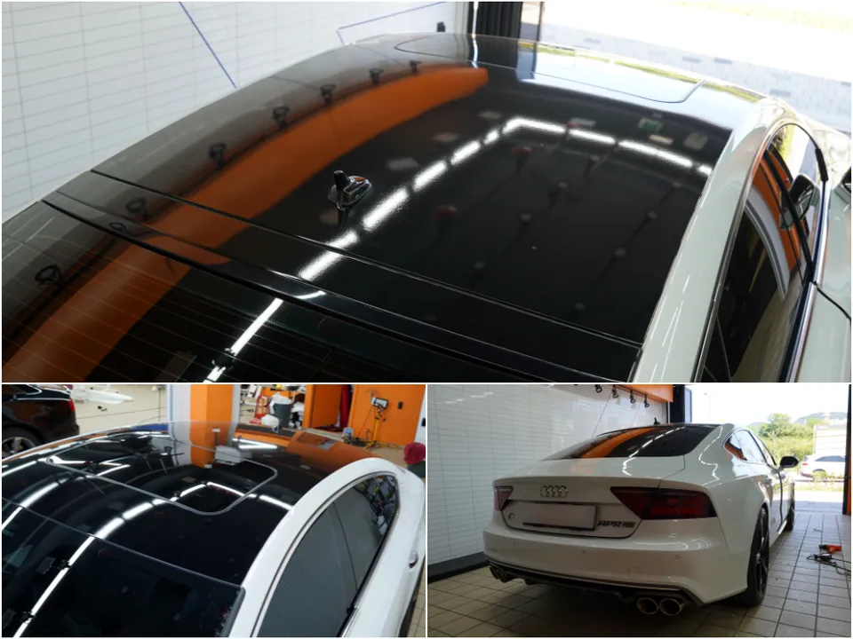 Audi A7 ppf - Audi A7 PPF Roof Wrap Review: Black PPF vs. Standard Wrap photo 3
