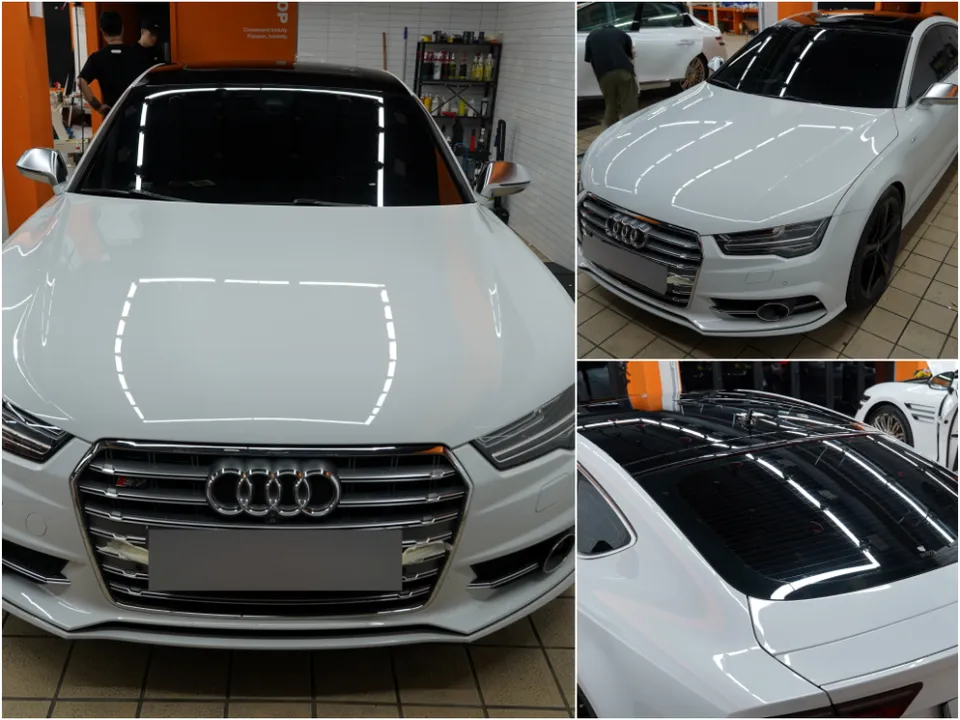 Audi A7 ppf - Audi A7 PPF Roof Wrap Review: Black PPF vs. Standard Wrap photo 6