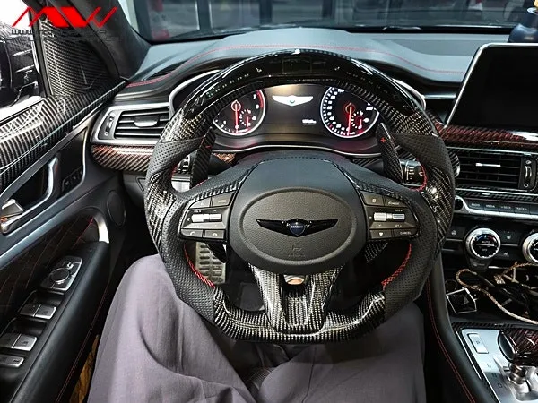 Genesis G70 steering wheel - Genesis G70 Steering Wheel Customization Review photo 3