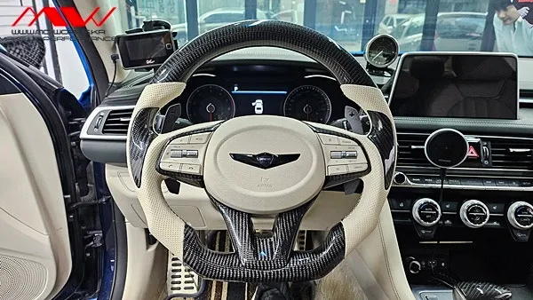 Genesis G70 steering wheel - Genesis G70 Steering Wheel Customization Review photo 4