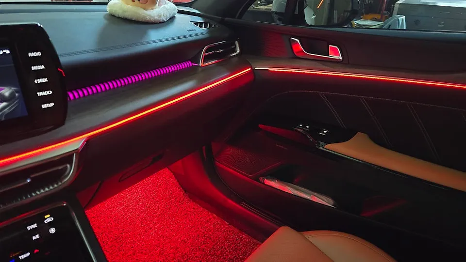 Kia K5 DL3 ambient lighting - Kia K5 DL3 Ambient Lighting Review: Cost & Results photo 5