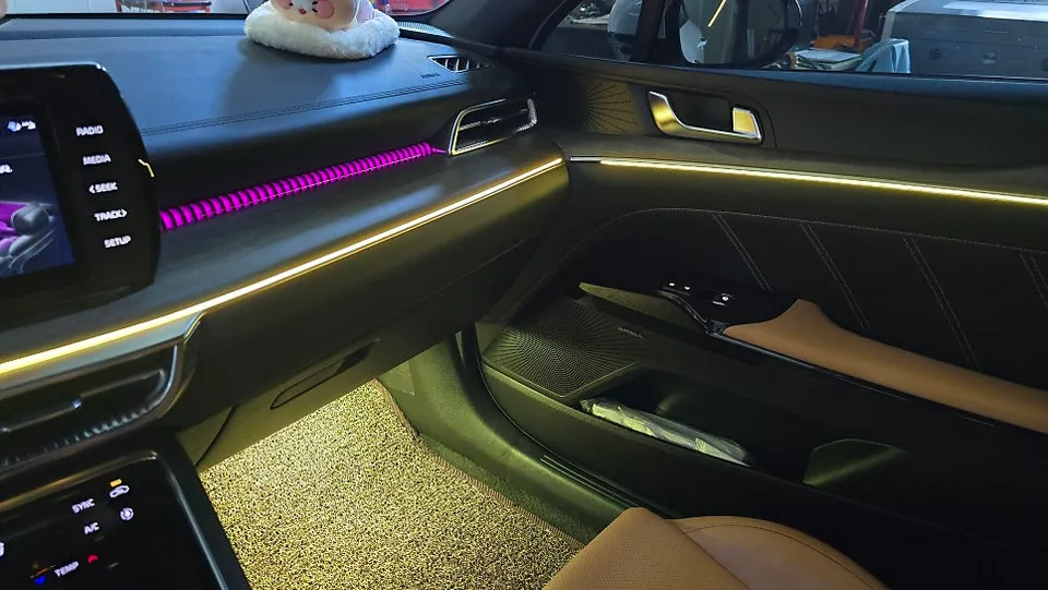 Kia K5 DL3 ambient lighting - Kia K5 DL3 Ambient Lighting Review: Cost & Results photo 6
