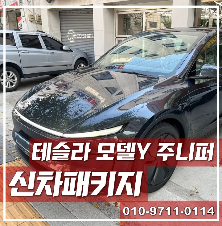 Tesla Model Y new car package installation result