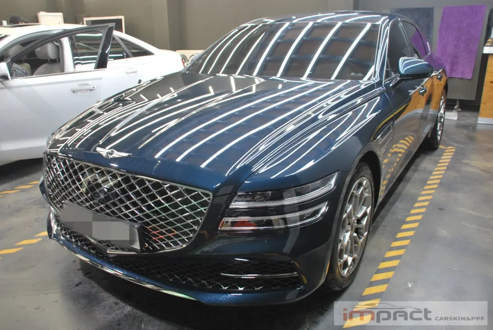 Genesis G80 PPF施工事例|費用目安と仕上がり 施工写真 1-1