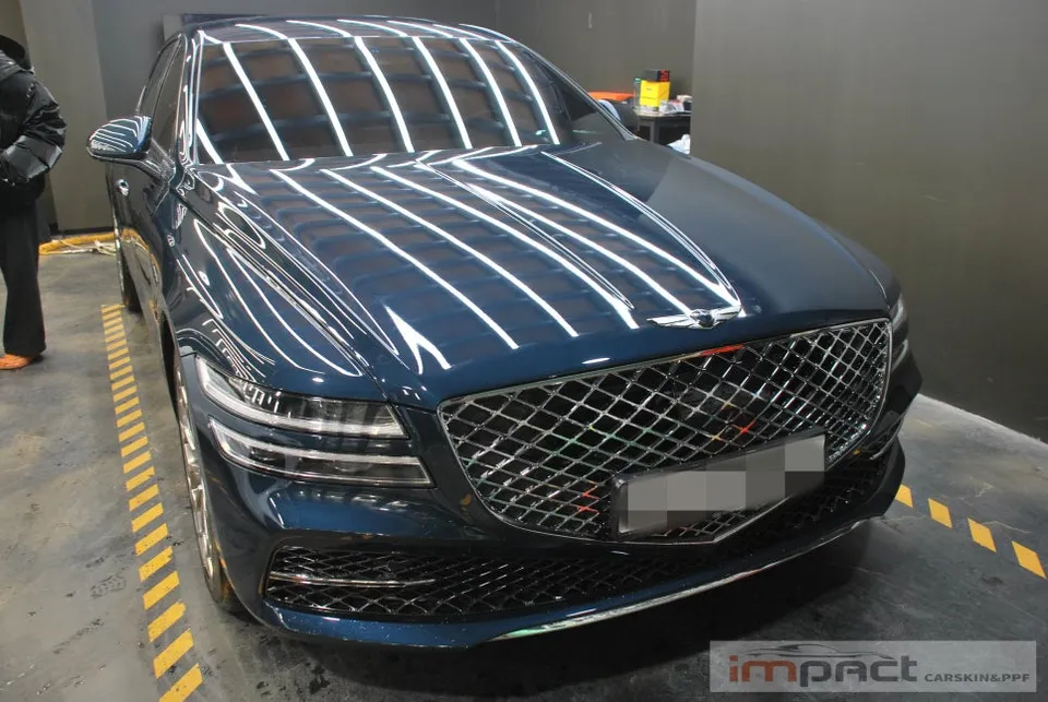 Genesis G80 PPF施工事例|費用目安と仕上がり 施工写真 2-1