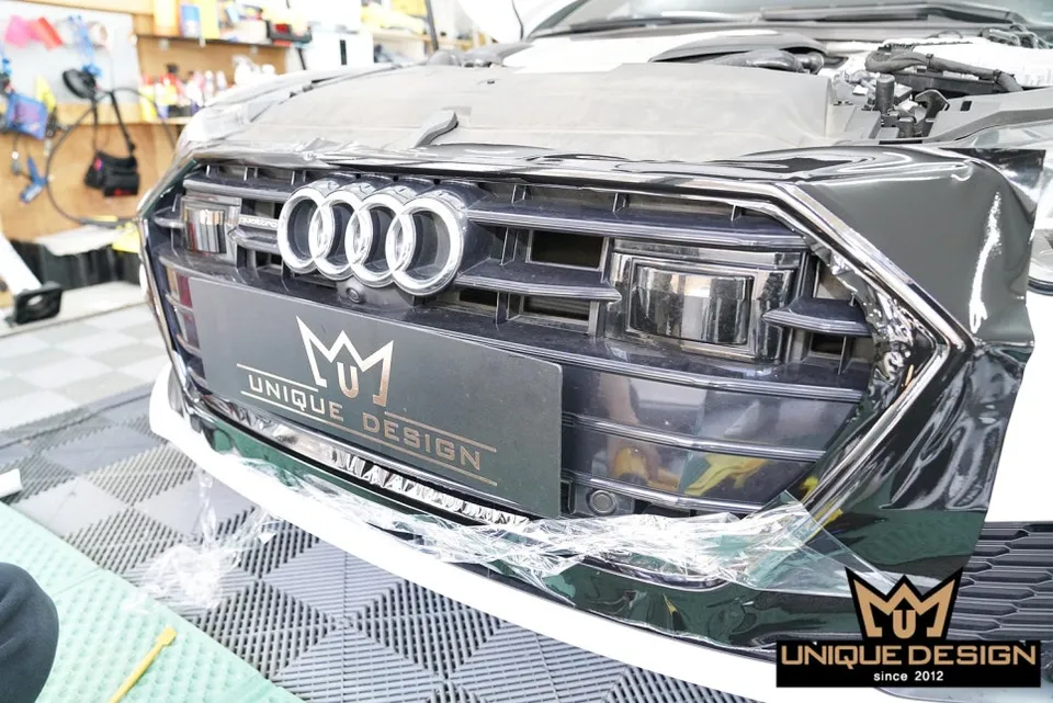 Audi A7 vinyl wrap - Audi A7 Chrome Delete Vinyl Wrap Review photo 4