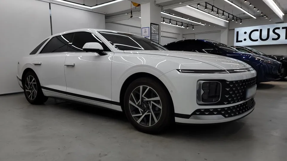 Hyundai Azeraのガラスコーティング事例 写真