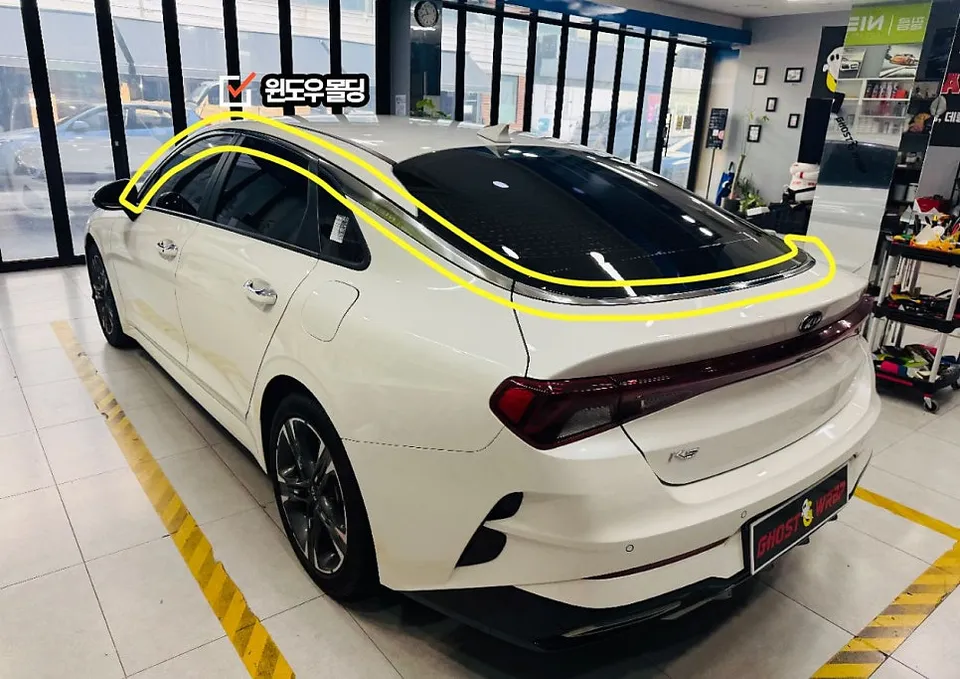 Kia K5のカーラッピング事例|費用目安・仕上がり 施工写真 3-1