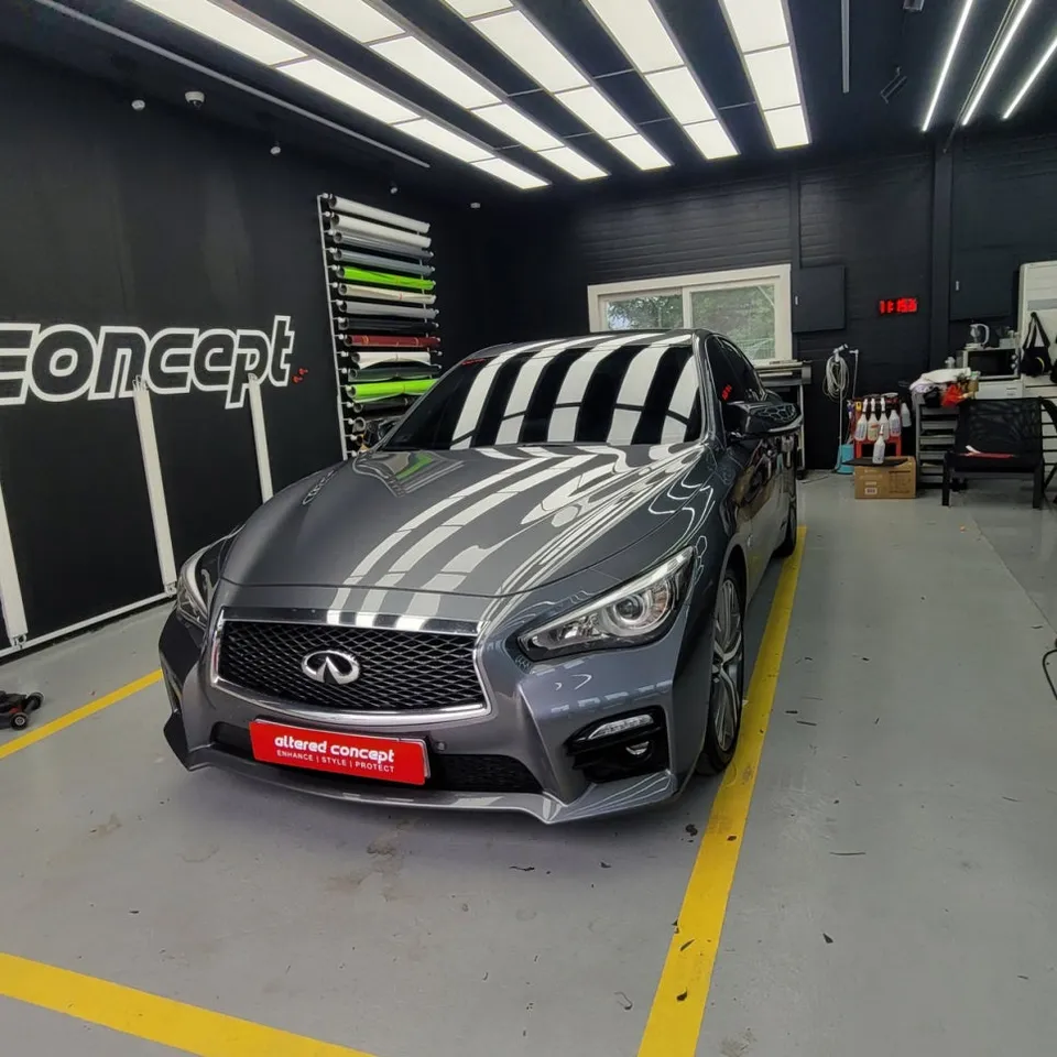 Infiniti Q50 Chrome Delete Vinyl Wrap Review