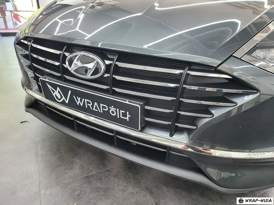 Hyundai Sonata DN8のカーラッピング事例|費用目安・仕上がり 施工写真 2-1