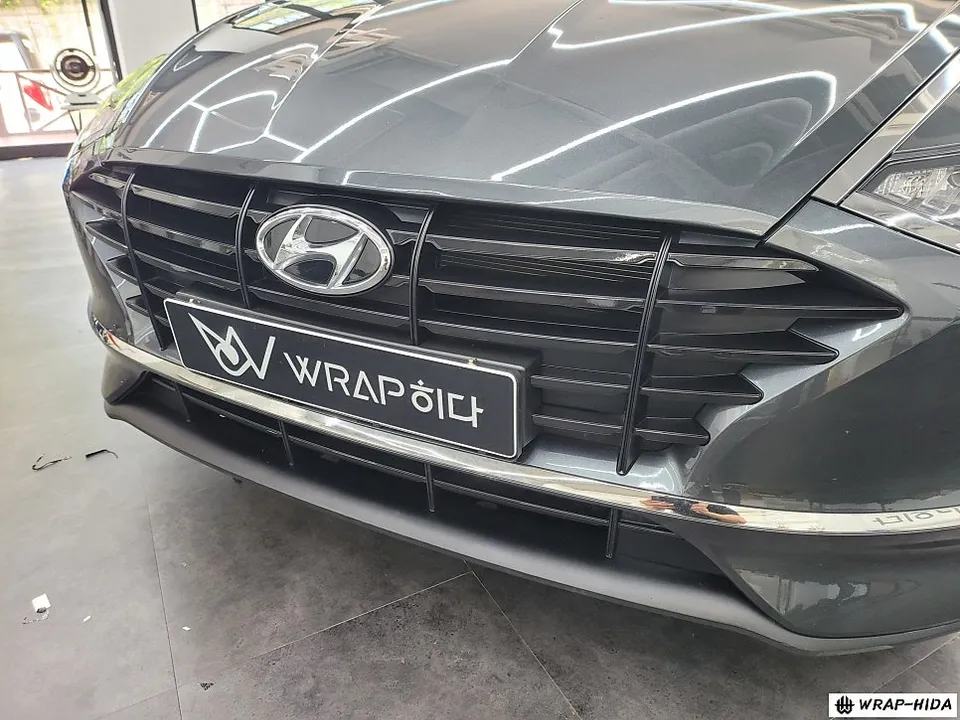 Hyundai Sonata DN8のカーラッピング事例|費用目安・仕上がり 施工写真 3-1