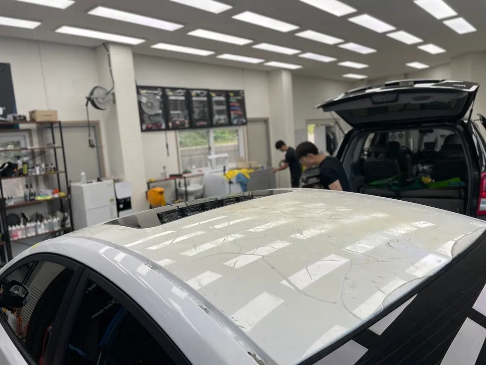 Hyundai Elantra vinyl wrap - Hyundai Elantra Vinyl Wrap Review: Skull Black PPF Results photo 5