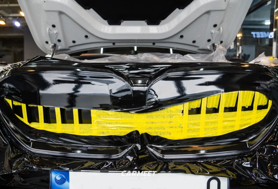BMW 5 Series G60 グリルラッピング事例｜費用目安・仕上がり 施工写真 3-2