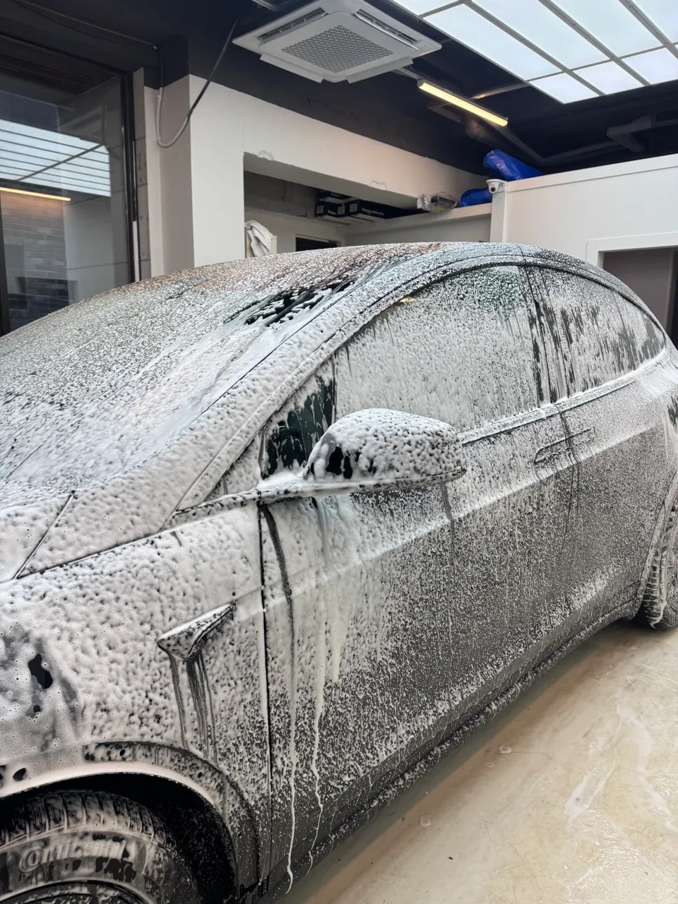 Tesla Model X PPF施工事例|韓国での実例紹介 施工写真 1-2