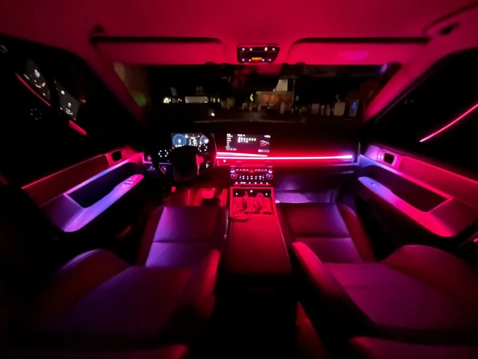 Hyundai Santa Fe MX5 ambient lighting - Hyundai Santa Fe MX5 Ambient Lighting Installation Review — Cost photo 4