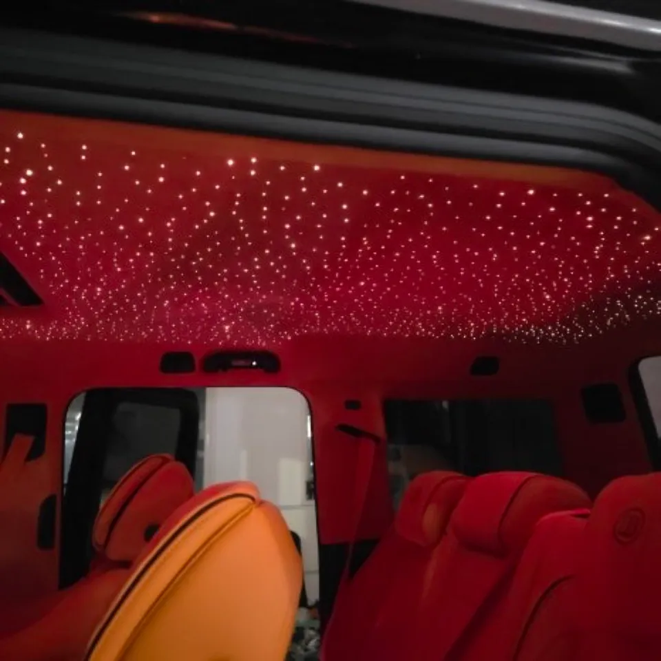 Mercedes-Benz G63 ambient lighting - Mercedes-Benz G63 Ambient Lighting Review — Galaxy Ceiling Install photo 5