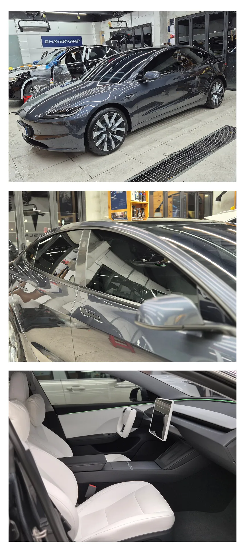 Tesla Model Yのカーフィルム施工事例|費用目安・仕上がり 施工写真 1-1
