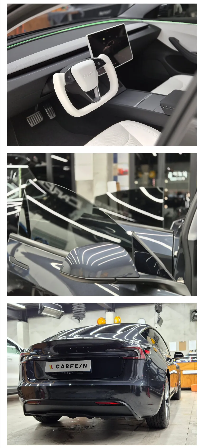Tesla Model Yのカーフィルム施工事例|費用目安・仕上がり 施工写真 2-1