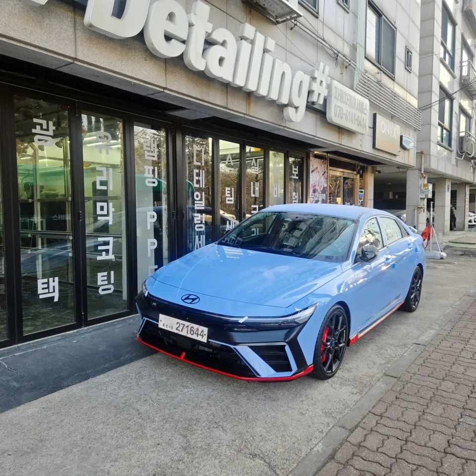 Hyundai Elantra N new car package installation result