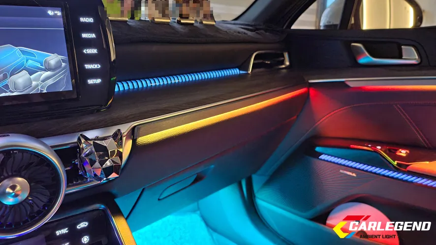 Kia K5 DL3 ambient lighting - Kia K5 DL3 Ambient Lighting Review — Custom Molding photo 4