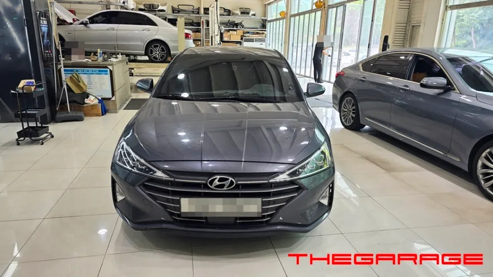 Hyundai Elantra AD dash cam installation result