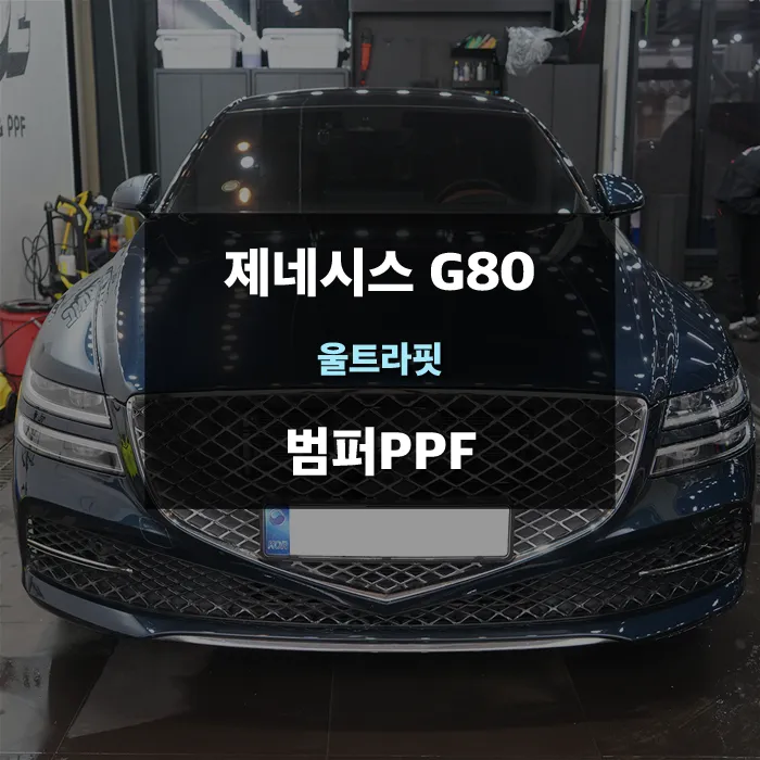 Genesis G80 PPF施工事例：韓国での実例と費用目安 写真