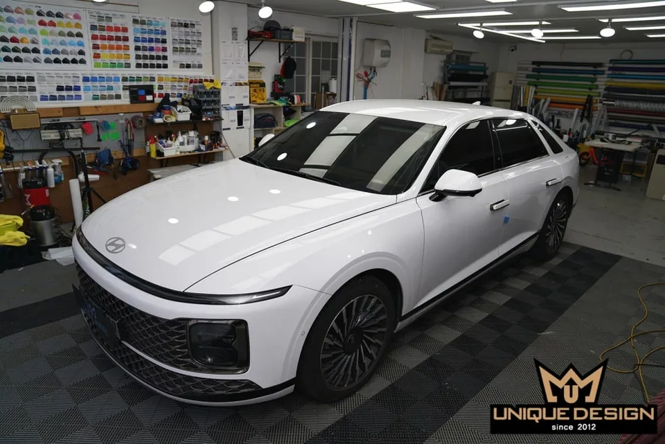 Hyundai AzeraのPPF施工事例|韓国での実例 施工写真 2-1