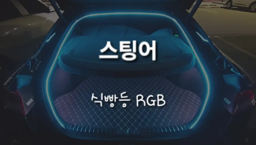 Kia Stinger ambient lighting installation result