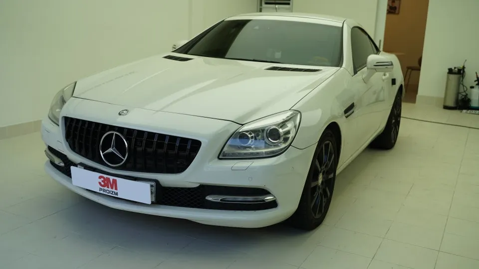 Mercedes-Benz SLK vinyl wrap - Mercedes-Benz SLK Vinyl Wrap Review - Arctic Grey photo 3