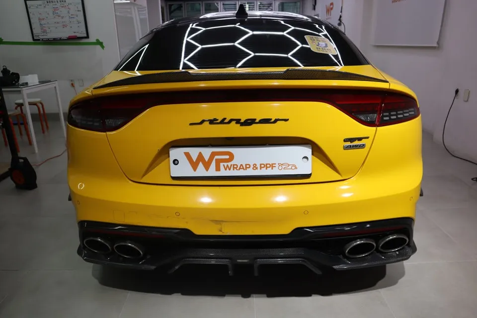 Kia Stinger vinyl wrap - Kia Stinger Vinyl Wrap Removal: Cost & Time Guide photo 2