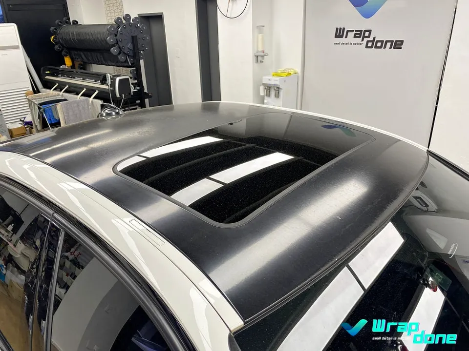 BMW 3 Series vinyl wrap installation result