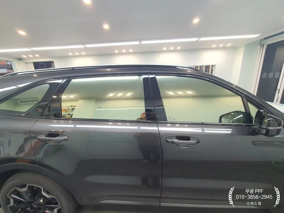 Kia Sorento MQ4の無光PPF施工事例|韓国の実績 施工写真 1-3