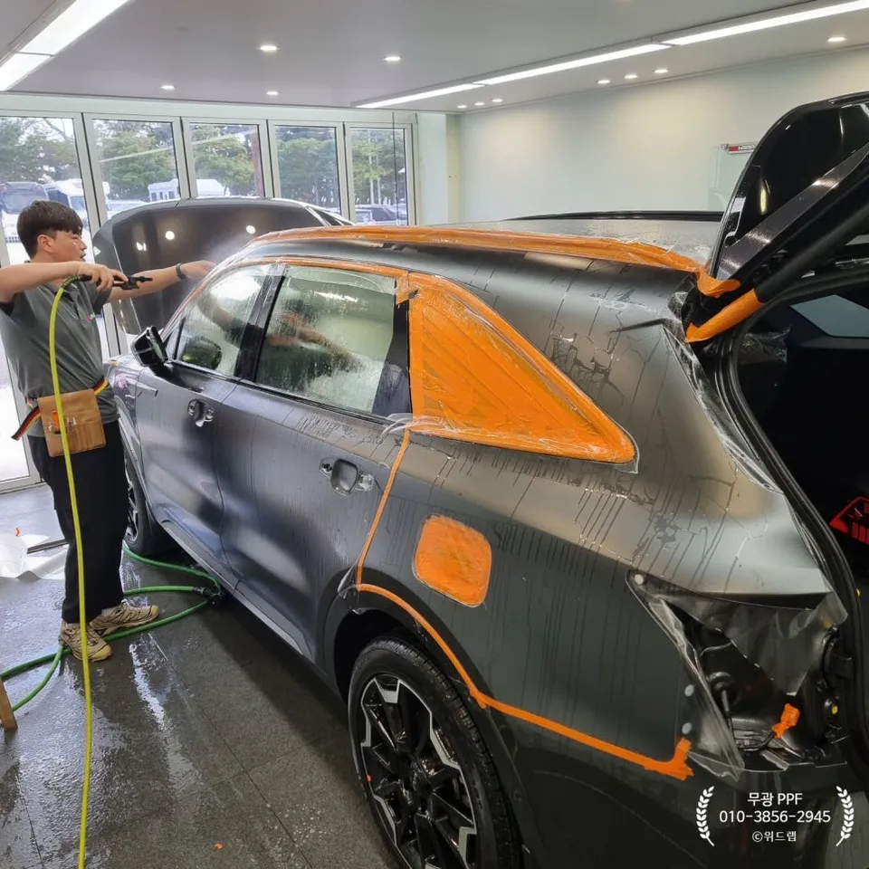 Kia Sorento MQ4の無光PPF施工事例|韓国の実績 施工写真 2-3