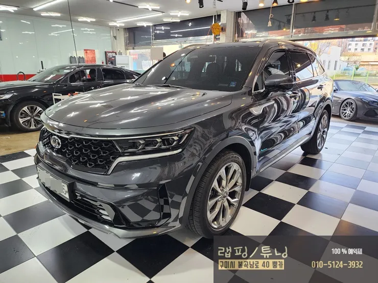 Kia Sorento MQ4 body kit installation result