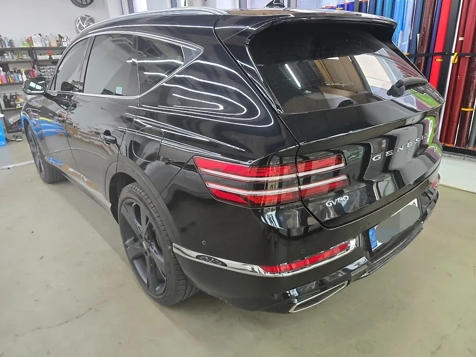 Genesis GV80 vinyl wrap - Genesis GV80 Vinyl Wrap Review: Blackout Package Cost & Results photo 3